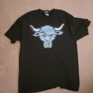Wwe the rock bull shirt pro wrestling WWF